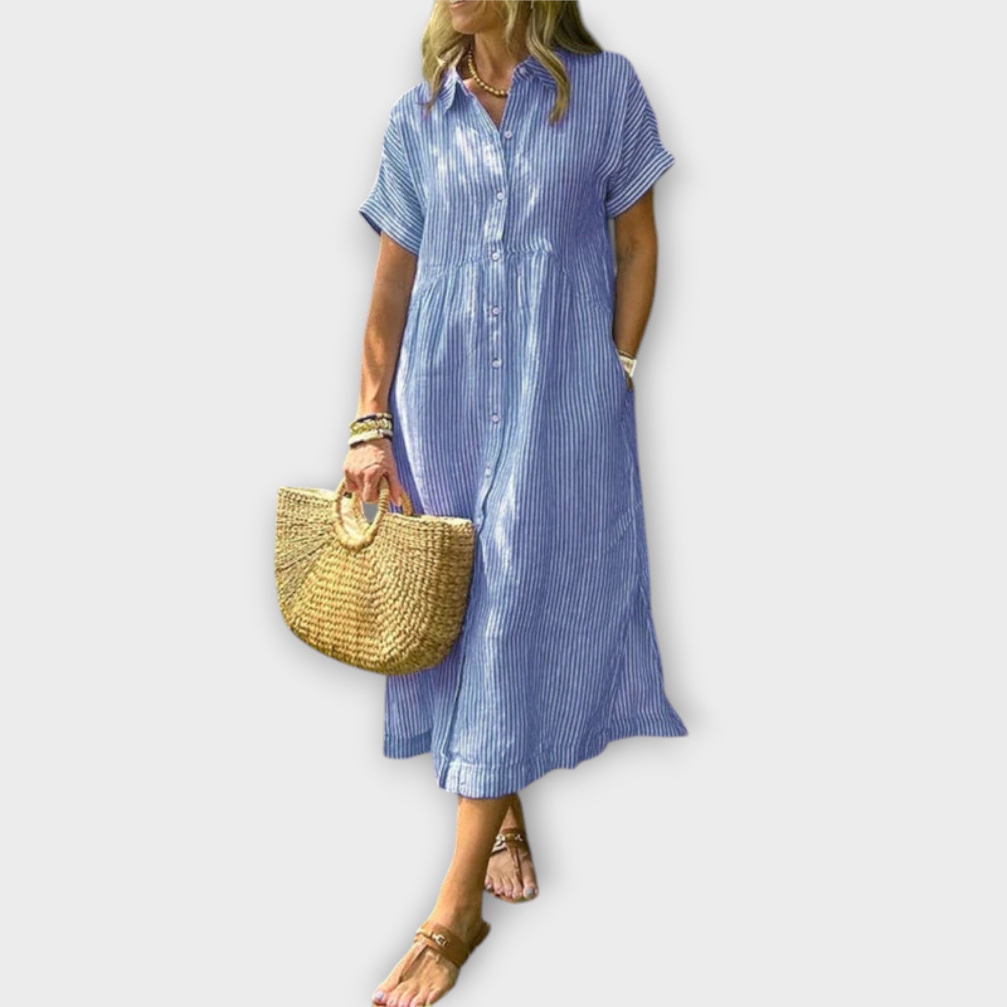 Anorea - Vestido às Riscas