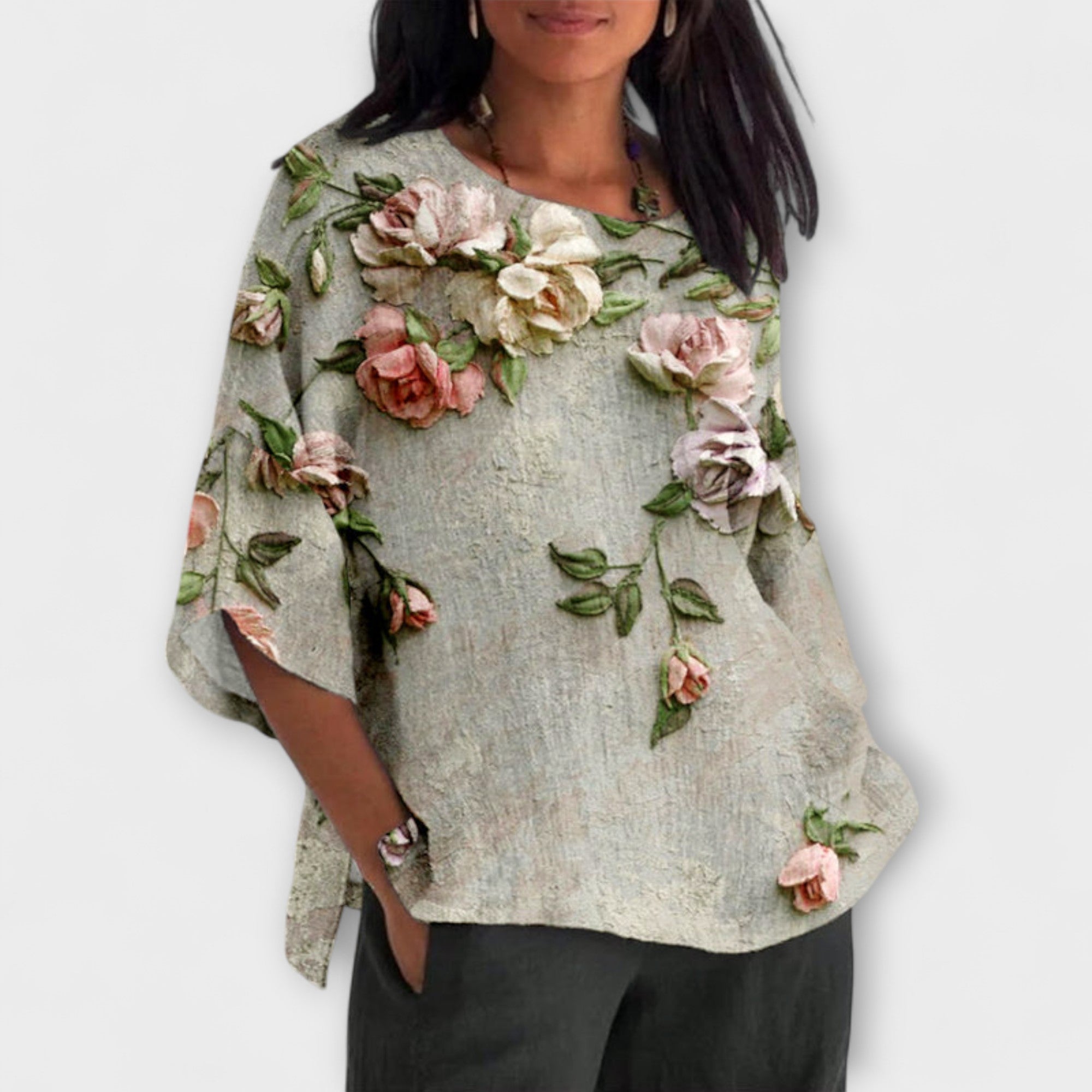 Amelia - Top met bloemenprint