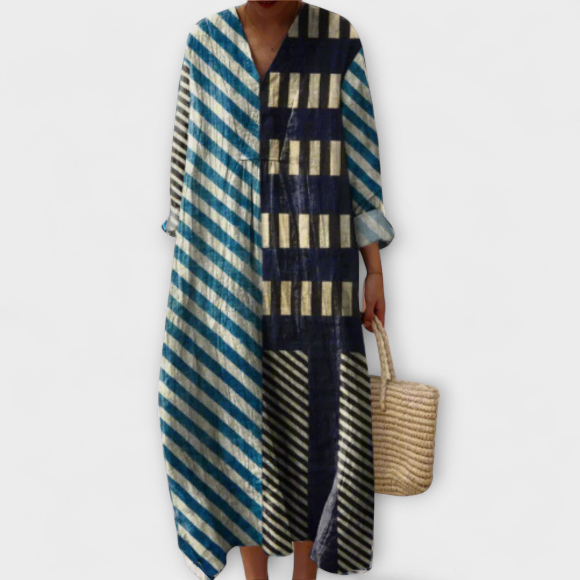 Elissa - Stilfuld Geometrisk Kjole