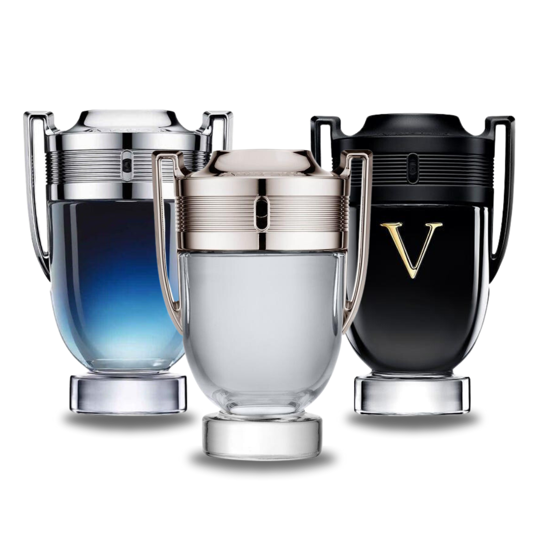 Combinação de 3 Fragrâncias – Invictus Legend, Invictus e Invictus Victory Elixir por Paco Rabanne