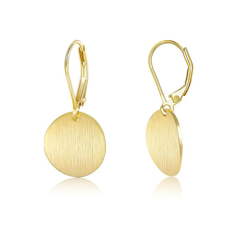 Retro Golden Vinyl Earrings