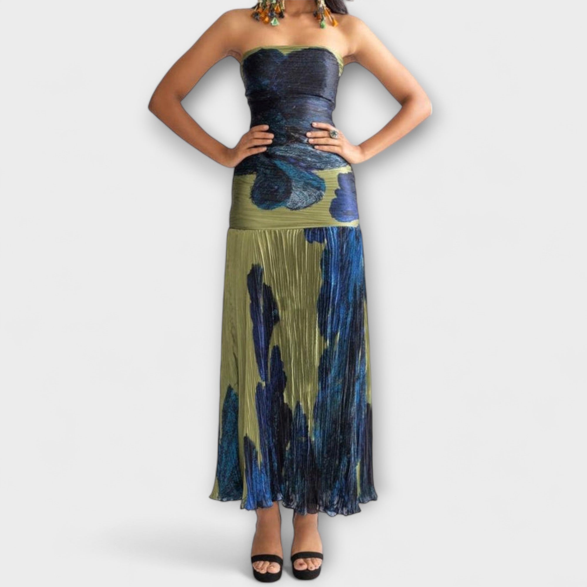 Noelle - Vestido Midi Sem Alças