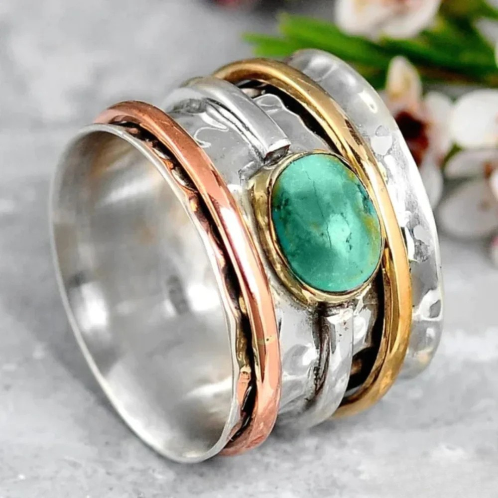 빈티지 골드 및 실버 반지