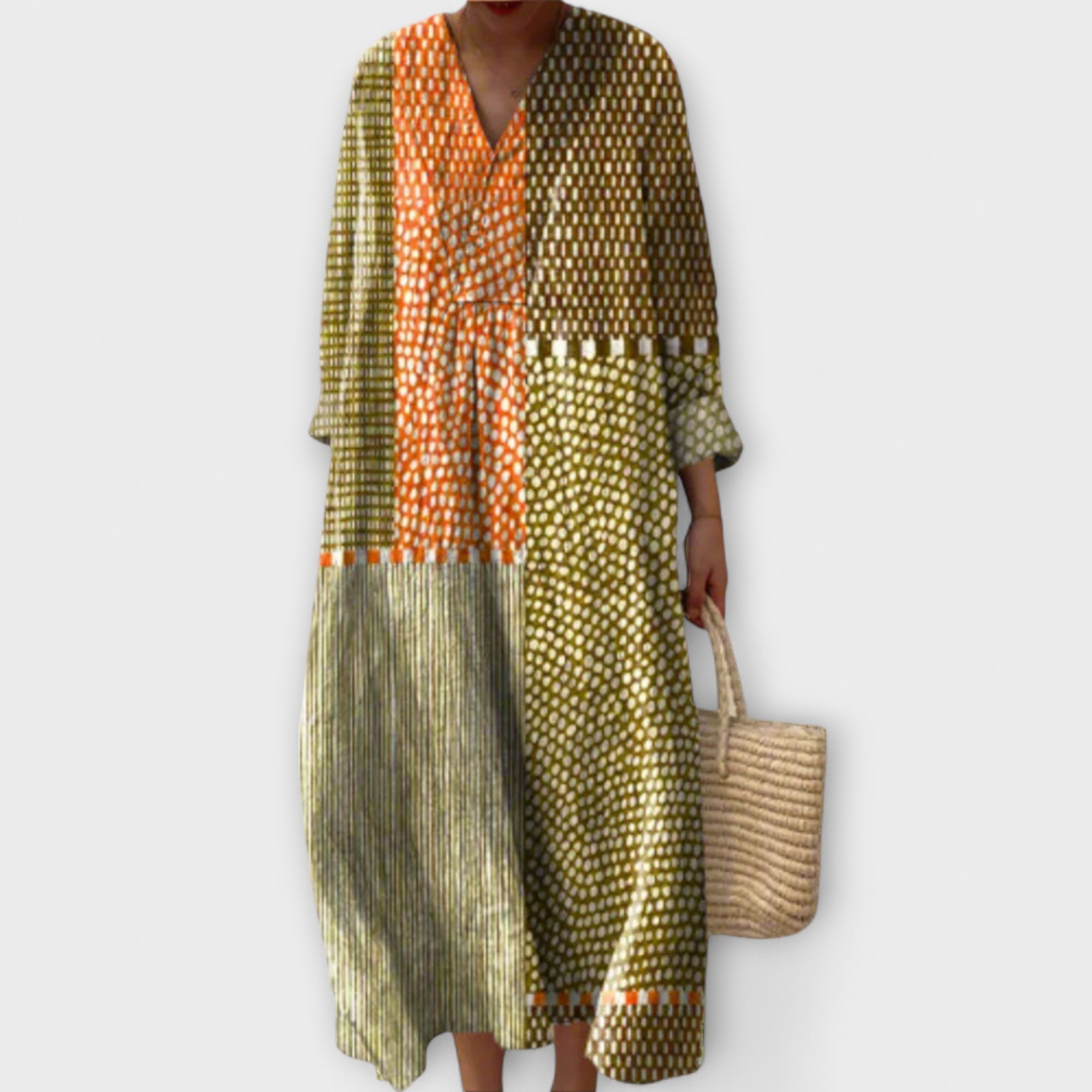 Gia - Elegante jurk met geometrisch ontwerp