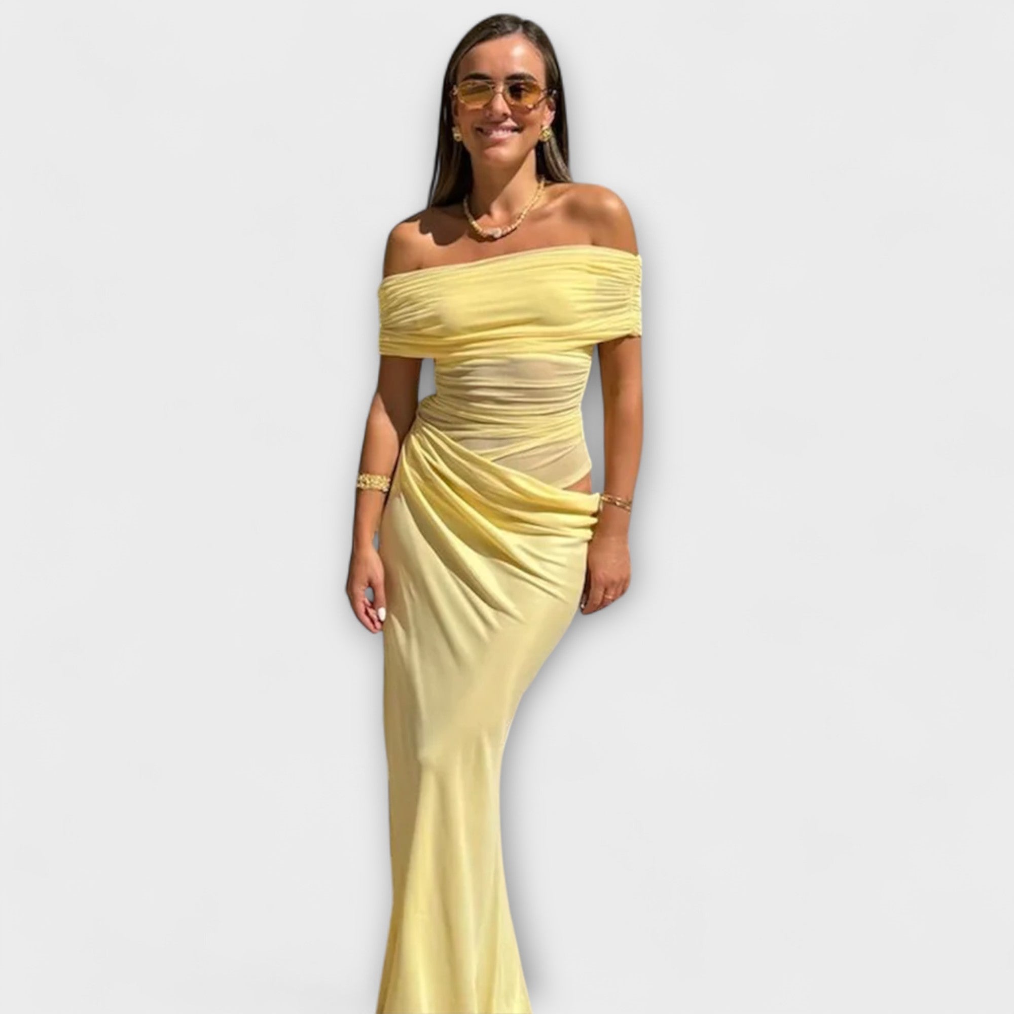 Puss - Vestido Irregular com Folhos